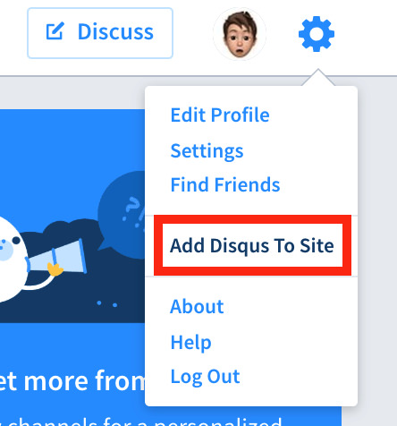 Add Disqus To Site