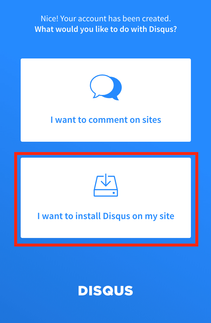 I want to install Disqus on my site