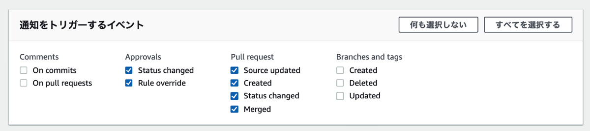 CodeCommit PR notification 2