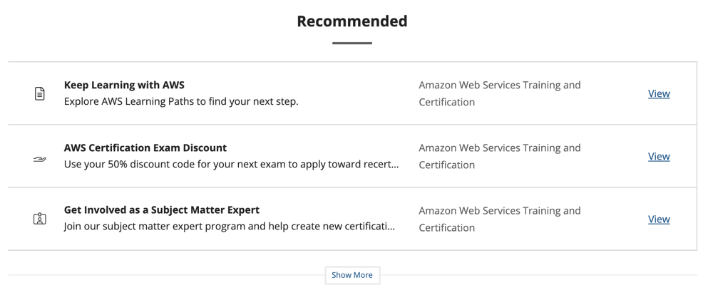 about AWS degital badge 2