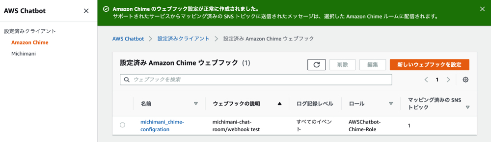 setup AWS Chatbot with Amazon Chime 3