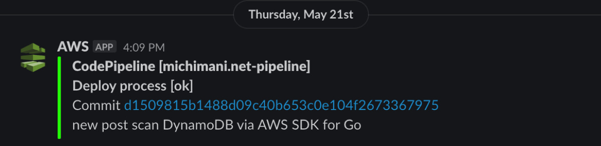 notify to Slack via Lamda