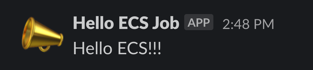 Hello ECS